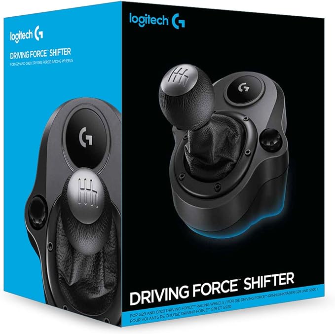 Câmbio Logitech G Driving Force - Compatível com Volantes Logitech G923, G29 e G920 para PS5, PS4, Xbox Series X|S, Xbox One e PC