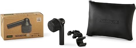 Shure Nexadyne 6 Microfone com Tecnologia Revonic – Microfone Dinâmico Supercardioide para Performance Profissional, Isolamento Aprimorado e Redução de Ruído (NXN6)