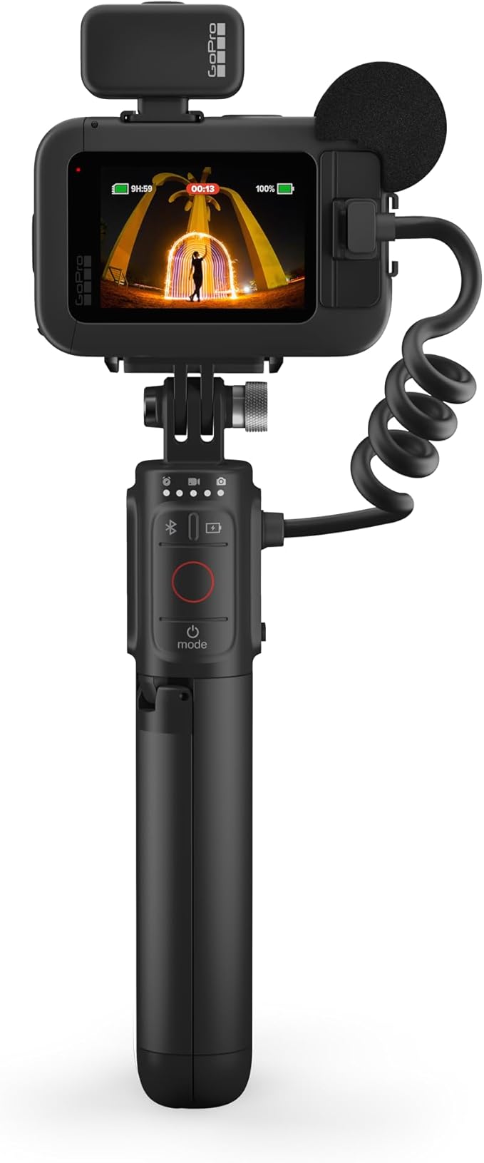 GoPro HERO13 Black Creator Edition – Inclui HERO13 Black, Volta (cabo de bateria, tripé, controle remoto), Media Mod, Light Mod, bateria Enduro, suporte de trava magnética e estojo de transporte