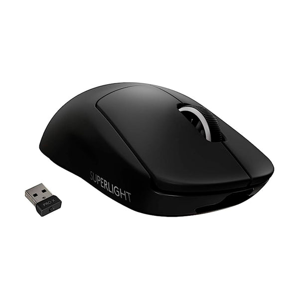 Mouse Logitech G PRO X SUPERLIGHT - Sem Fio com Tecnologia LIGHTSPEED, Ultraleve 63g, 5 Botões Programáveis, Sensor HERO 25K e Bateria Recarregável - Compatível com POWERPLAY - Preto