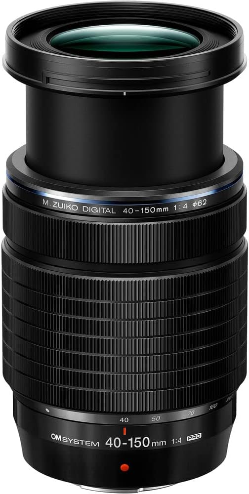 OM SYSTEM Olympus M.Zuiko Digital ED 40-150mm F4.0 PRO for Micro Four Thirds System Camera Compact Powerful Zoom Weather Sealed Design Fluorine Coating