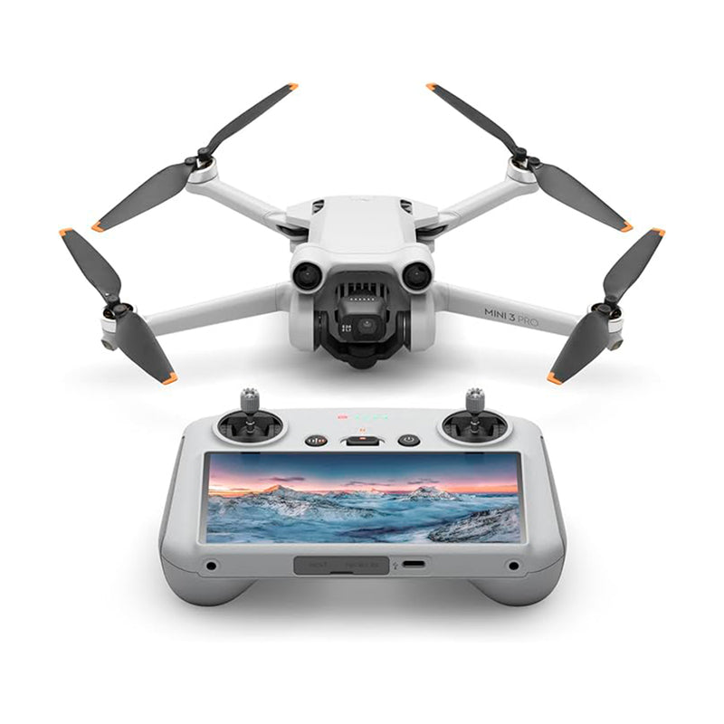 DJI Mini 3 Pro (DJI RC), mini drone com vídeo 4K, foto de 48 MP, tempo de voo de 34 minutos, menos de 249 g, detecção de obstáculos, retorno a casa, compatível com identificação remota FAA, drone com