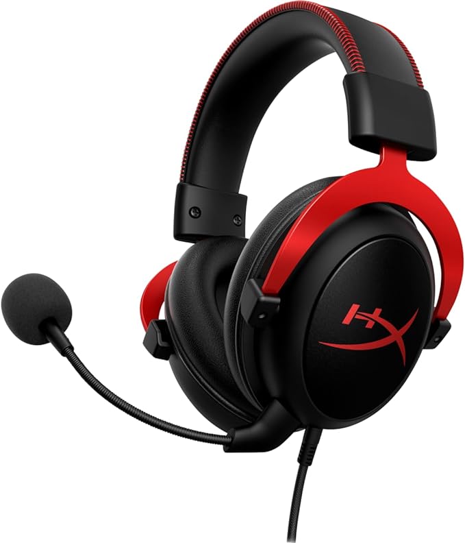 Headset Gamer Hyperx Cloud II, Kingston, KHX-HSPC-RD, Preto e Vermelho