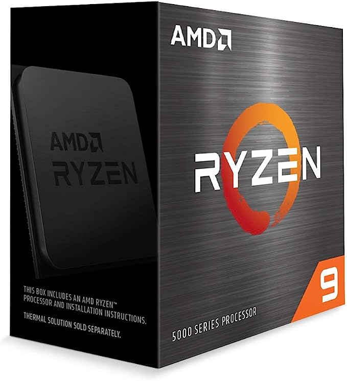 Processador AMD Ryzen 9 5900X, Cache 70MB, 3.7GHz (4.8GHz Max Turbo), AM4