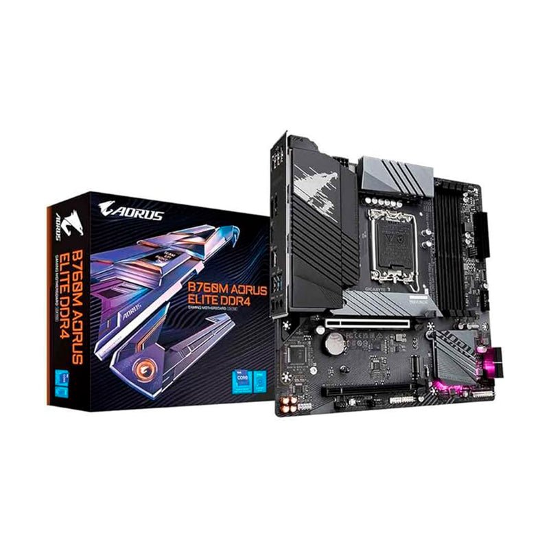 Placa Mãe Gigabyte B760M A ELITE DDR4 (LGA 1700/4xDDR4/HDMI/DP/M.2/USB 3.2)