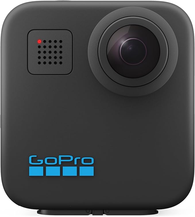 GoPro Max 360 - Câmera de Ação à Prova d'água, Vídeo 360 5.6K, Reenquadramento 4K, Foto 360, GPS, Live 1080p, Max HyperSmooth, TimeWarp, Trava de horizonte