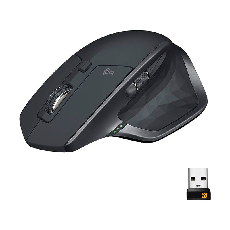 Mouse sem Fio MX Master 2S com Tecnologia FLOW para Controle Multi-Computador e Compartilhamento de Arquivos, Conexão por Nanoreceptor USB Unifying ou Bluetooth com Easy-Switch, Logitech, Mouses