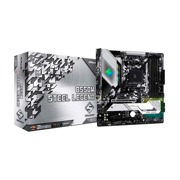 Placa mãe ASRock B550M Steel Legend Suporta 3ª geração AMD AM4 Ryzen/Future AMD Ryzen Processadores