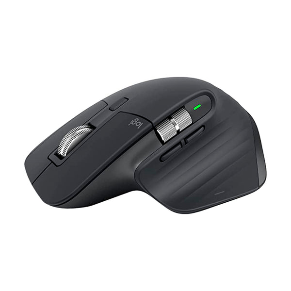 Mouse Logitech MX Master 3S sem fio, com Sensor Darkfield para Uso em Qualquer Superfície, Design Ergonômico, Clique Silencioso, Conexão USB ou Bluetooth - Grafite