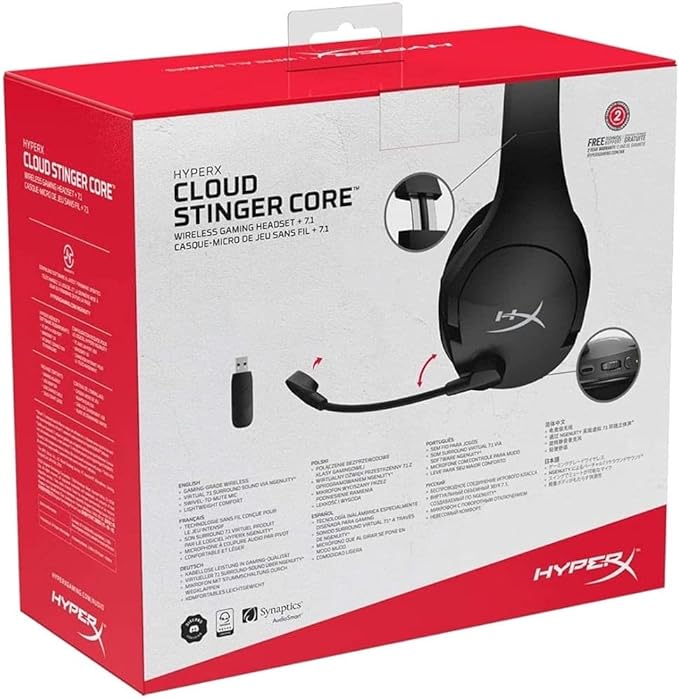 Headset Sem Fio Gamer HyperX Cloud Stinger Core 7.1 -HHSS1C-BA-BK/G