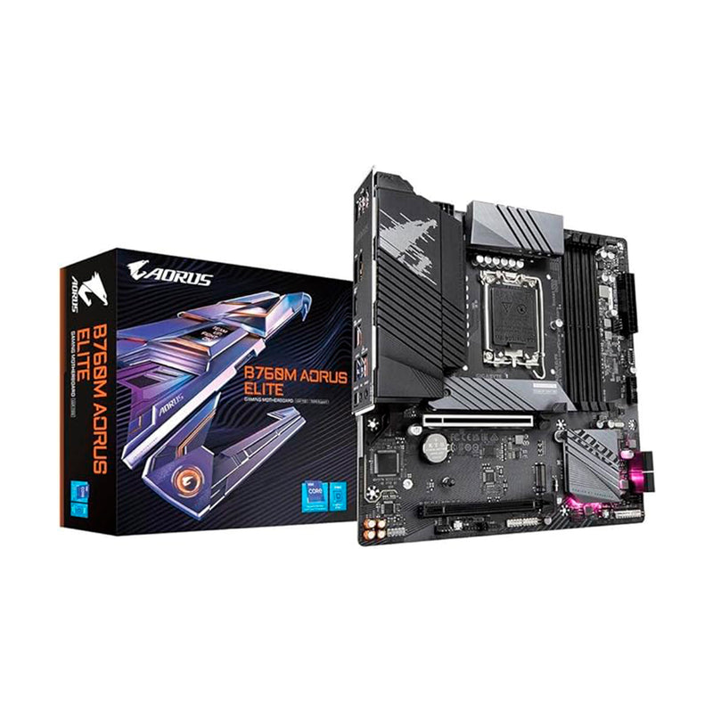 Gigabyte B760M AORUS ELITE Placa Mãe (rev. 1.0), LGA 1700, DDR5