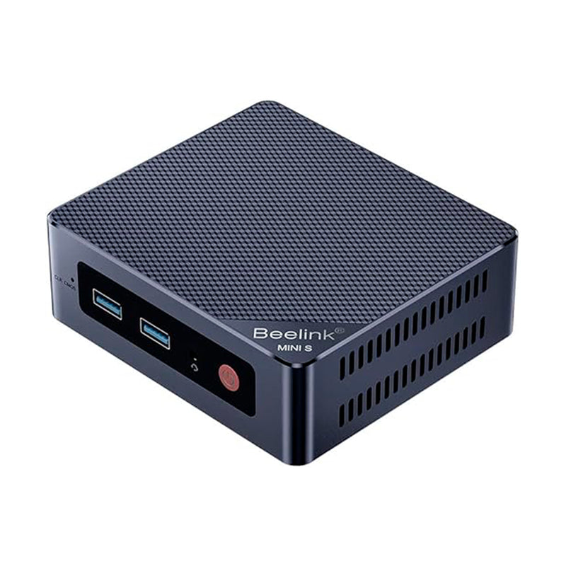 Beelink Mini S12, com Intel 12ª Geração 4 - Computadores Mini PC - Cores 3.4Ghz N95, 8GB DDR4 RAM 256GB SSD, Dual HDMI 4K 60Hz/Gigabit Ethernet/WiFi 5/BT, suporta HDD de 2,5 polegadas