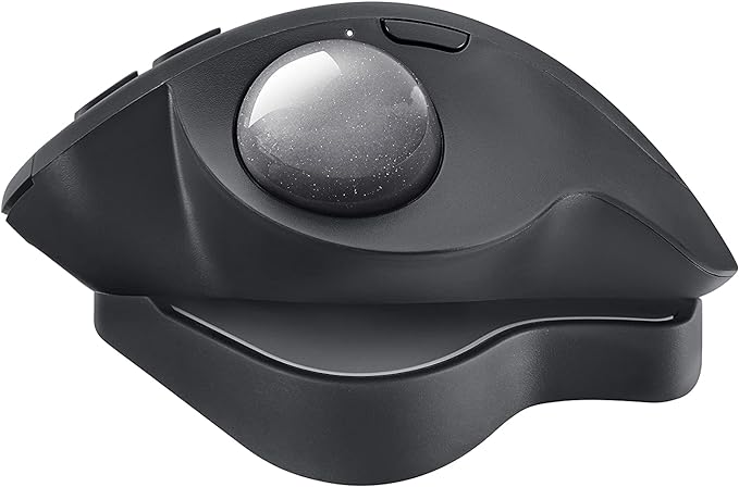 Logitech MX Ergo Plus Trackball sem fio avançado para PC e Mac com cunha extra de 10°