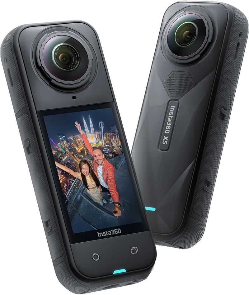 Insta360 X5 – Pacote Essentials à prova d'água 8K 360 vídeo 72MP foto ação capacete câmera 1/3.3 cm sensor grande-angular baixa desempenho luz desempenho lentes substituíveis para esportes viagens ao