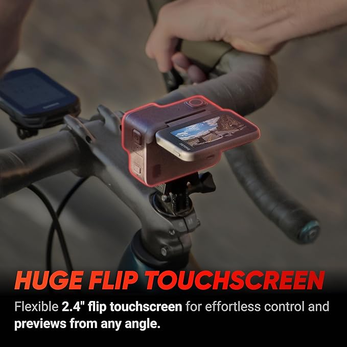 Insta360 Ace Pro - Câmera de ação à prova d'água projetada com Leica, sensor emblemático de 1/3.3 cm e redução de ruído AI para qualidade de imagem imbatível, 4K120fps, tela flip de 6.1 cm e recursos