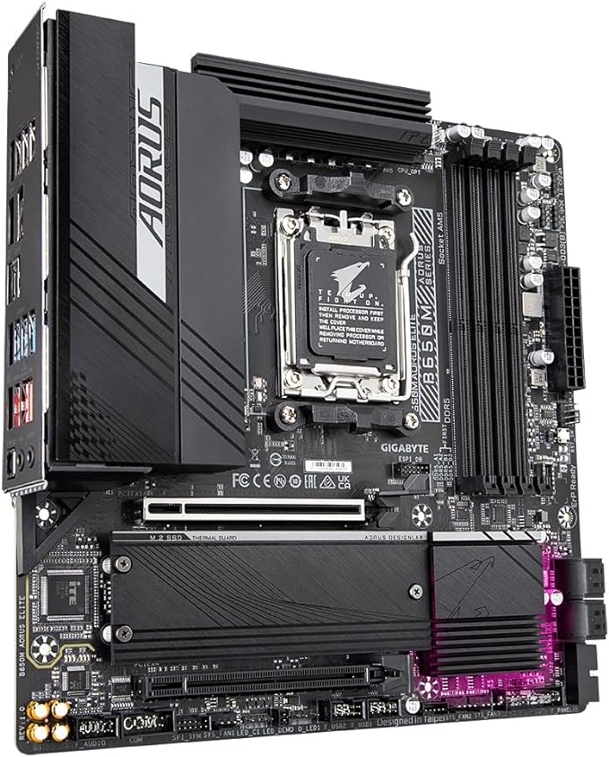 Gigabyte B650m Aorus Elite, Placa Mãe Ddr5, Microatx, Am5