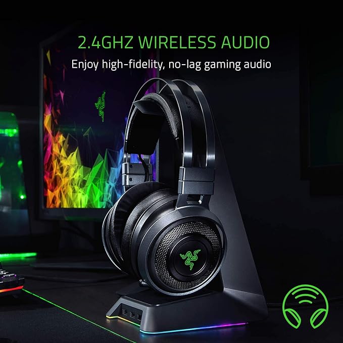 Razer Wireless/Wired Gaming Headset Nari Ultimate (Black) RZ04