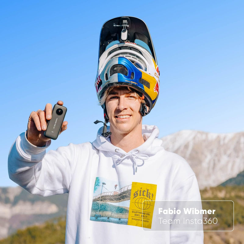 insta360 ONE X2 Câmera de ação à prova d'água 360 graus, 5,7K 360, estabilização, tela sensível ao toque, edição de IA, transmissão ao vivo, webcam, controle de voz