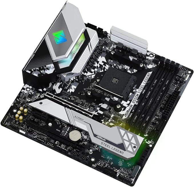 Placa mãe ASRock B550M Steel Legend Suporta 3ª geração AMD AM4 Ryzen/Future AMD Ryzen Processadores