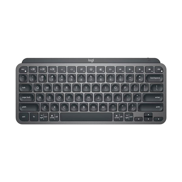 Teclado sem fio Logitech MX Keys Mini com Iluminação Inteligente, Conexão Bluetooth e USB com Easy-Switch para até 3 dispositivos e Bateria Recarregável - Grafite, 920-010505