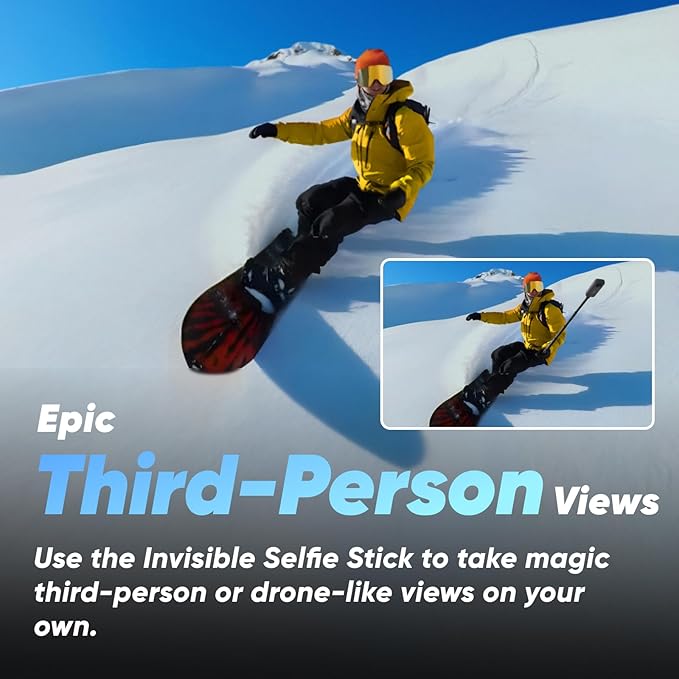 Insta360 X3 - Câmara de ação 360 resistente à água, sensor de 1/2", 5,7 K 360, fotos 72 MP, estabilização, ecrã táctil de 2,29 , edição por IA, Live Streaming, webcam, controlo por voz Preto