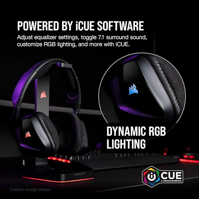 Headset Gamer Premium Corsair Void RGB Elite USB com 7.1 Surround - Preto e Branco CA-9011204-NA