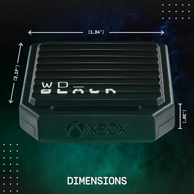 WD_Black Placa de expansão C50 de 1 TB, oficialmente licenciada para Xbox – Retomada rápida, Plug & Play, expansão NVMe SSD para consoles de jogos Xbox Series X|S - WDBMPH0010BNC-WCSN