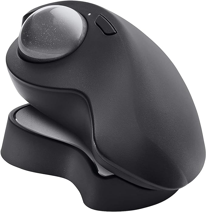 Logitech MX Ergo Plus Trackball sem fio avançado para PC e Mac com cunha extra de 10°