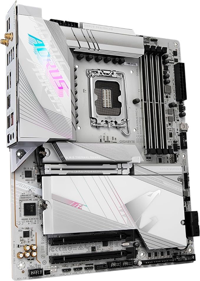 GIGABYTE Z790 AORUS PRO X (LGA 1700/ Intel/ Z790 X/ATX/ DDR5/ 5* M.2/ PCIe 5.0/ USB 3.2 Type-C/Wi-Fi 7/ 5GbE LAN/Q-Flash Plus/EZ-Latch Plus/Motherboard)