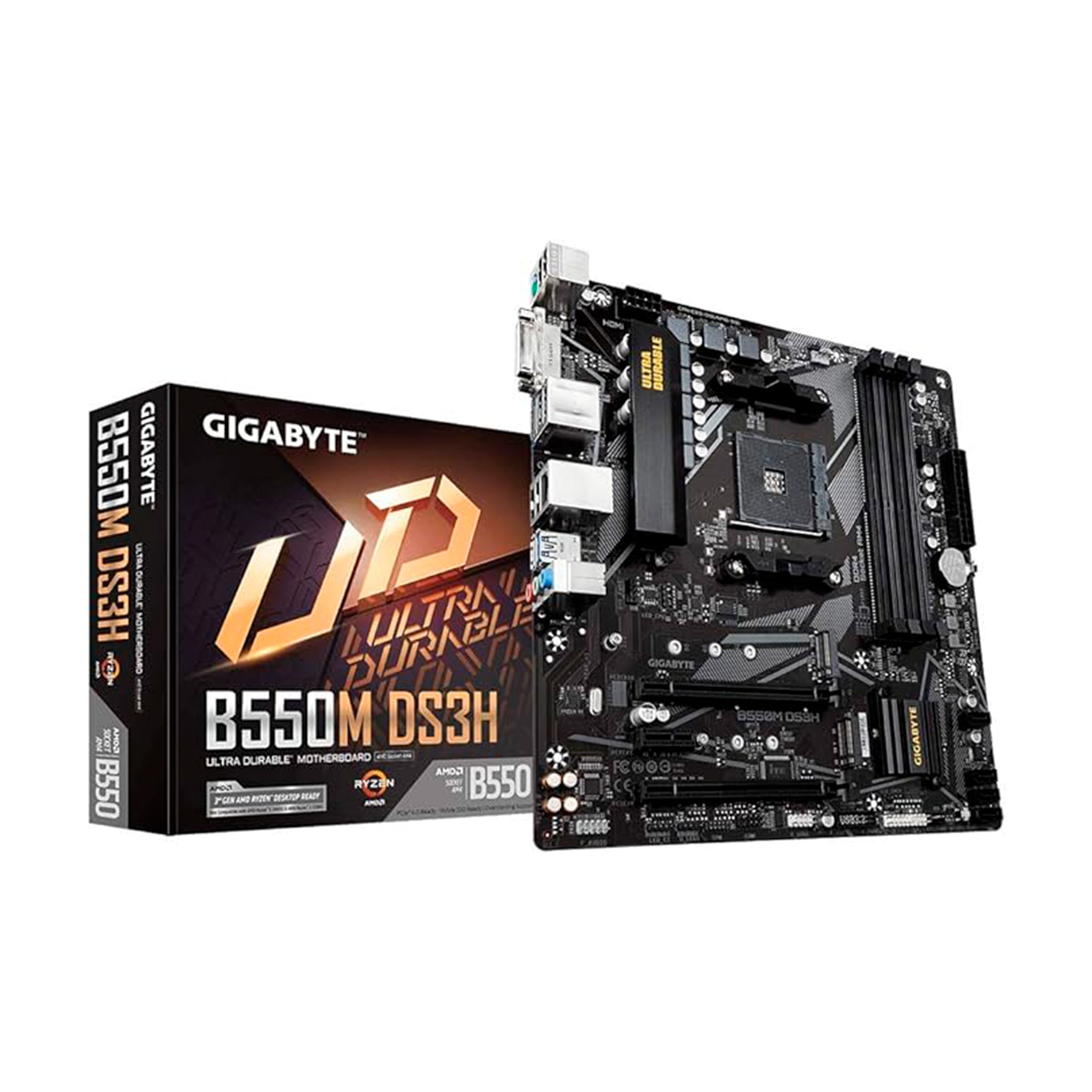 PLACA MAE GIGABYTE B550M DS3H (REV. 1.4) CHIPSET AMD B550 AM4, MICRO A