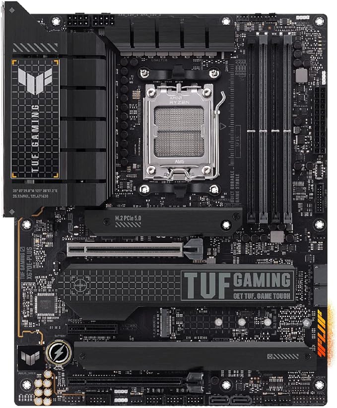 Placa Mãe Asus TUF GAMING X670E-PLUS (AM5/DDR5/4x M.2 /PCIe 5.0/USB3.2)