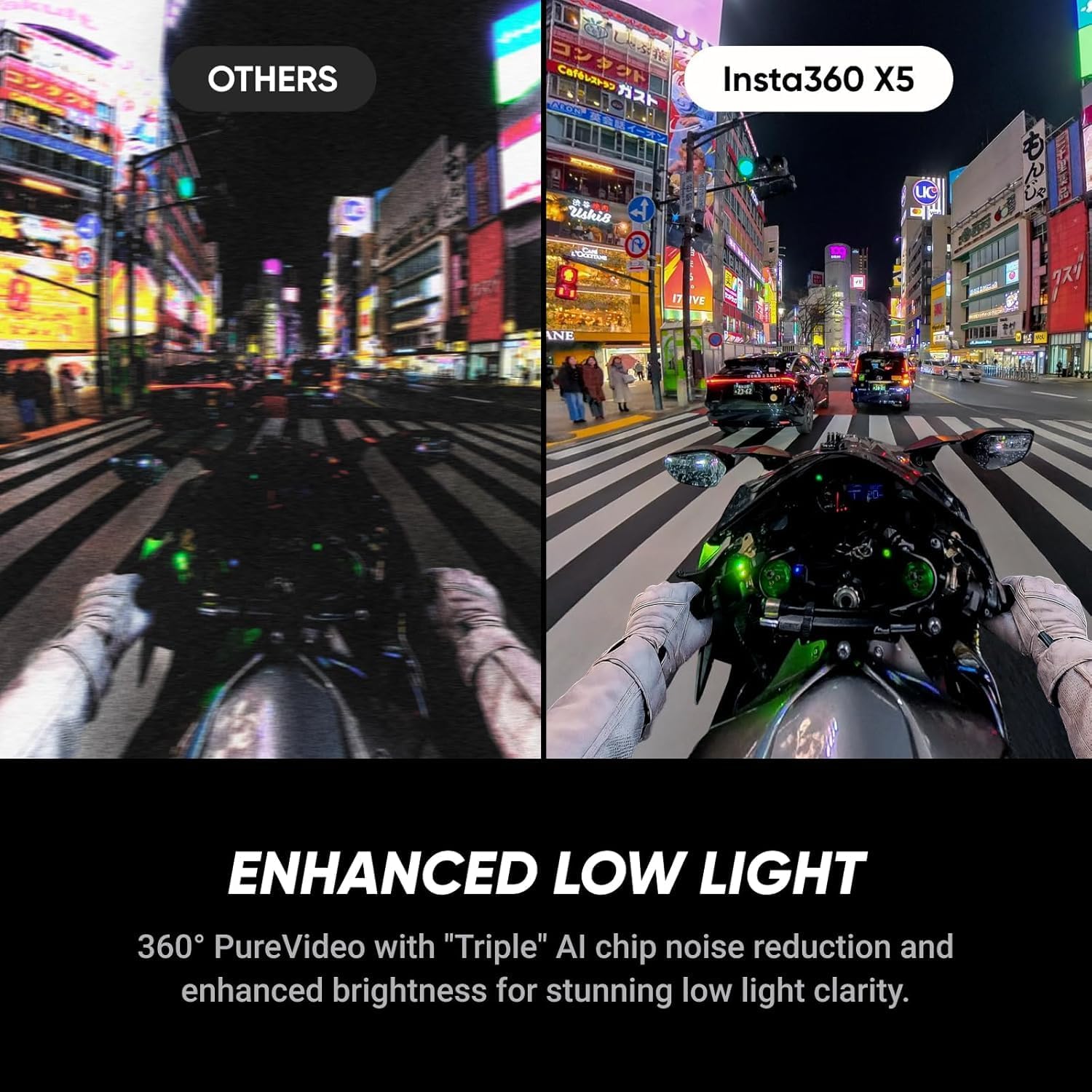 Insta360 Pacote de visualização de drone com bastão de selfie estendido X5 (3 m) - Câmera de ação 360 à prova d'água 8K com sensores de 48 MP de 1/3.3 cm, vídeo HDR 8K 360 | O pacote inclui bastão de