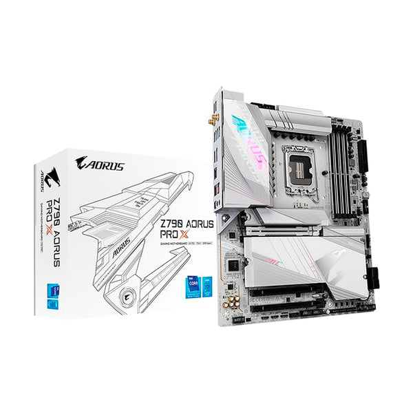 GIGABYTE Z790 AORUS PRO X (LGA 1700/ Intel/ Z790 X/ATX/ DDR5/ 5* M.2/ PCIe 5.0/ USB 3.2 Type-C/Wi-Fi 7/ 5GbE LAN/Q-Flash Plus/EZ-Latch Plus/Motherboard)