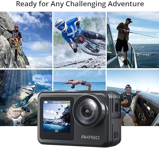Akaso Câmera De Ação Brave 7 Le 4K30Fps 20Mp Wifi Com Tela Sensível Ao