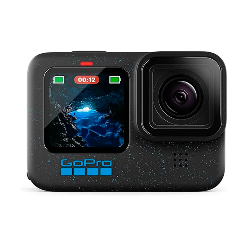 GoPro HERO12 BLACK - Câmera de ação à prova d'água com 5.3K60, 27MP, Vídeo + Foto HDR, HyperSmooth 6.0, Trava de horizonte 360°, Live + webcam, Áudio por Bluetooth, Bateria enduro, QUIK