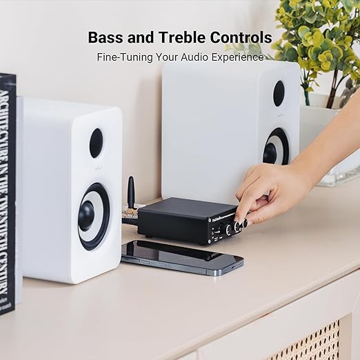 Fosi Audio BT20A Bluetooth 5.0 Receptor Amplificador de Áudio Estéreo