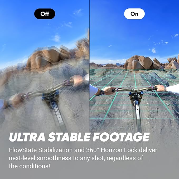 Insta360 Pacote padrão X4 - Câmera de ação 8K 360 à prova d'água, vídeo grande-angular 4K, efeito de bastão de selfie invisível, protetores de lente removíveis, vida útil da bateria de 135 minutos