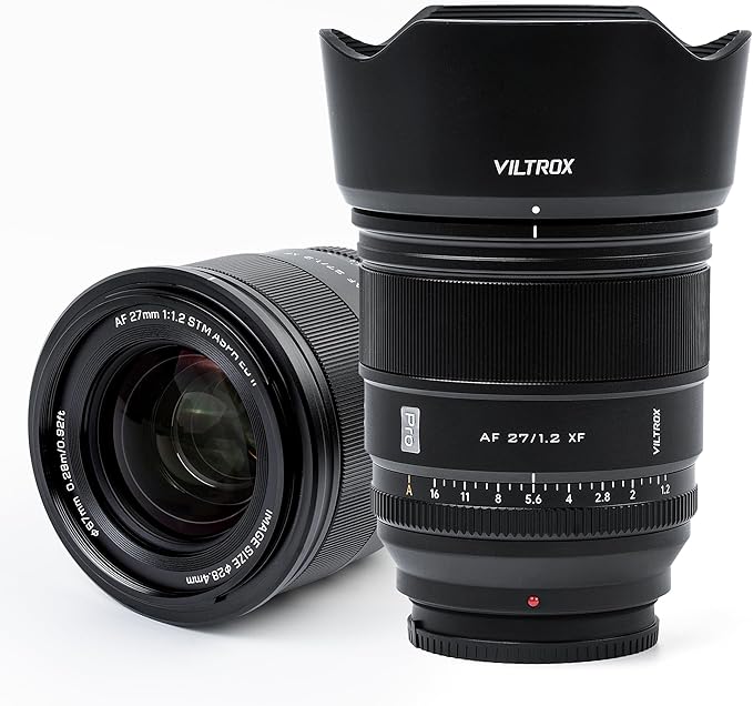 VILTROX PRO 27mm F1.2 XF Fuji for Fujifilm x mount, 27mm f/1.2 X lens for Fujifilm XH2S XH2 XT5 XT4 XT3 XS20 XT30 II XT200