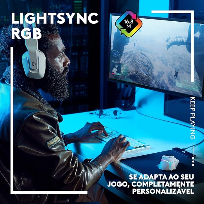 Mouse Logitech G502 X PLUS LIGHTSPEED - Sem Fio com RGB LIGHTSYNC, Switches LIGHTFORCE, Sensor HERO 25K, 13 Botões Programáveis, Compatível com PC/ macOS/ Windows - Preto