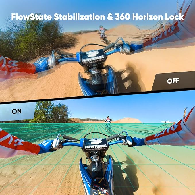 Insta360 Kit de motocicleta X3 (nova versão) - Câmera de ação 360 à prova d'água com sensores de 1/2 polegada 48MP, vídeo HDR ativo 5,7K 360, foto de 72 MP 360, lente única 4K, modo Me de 60 fps,