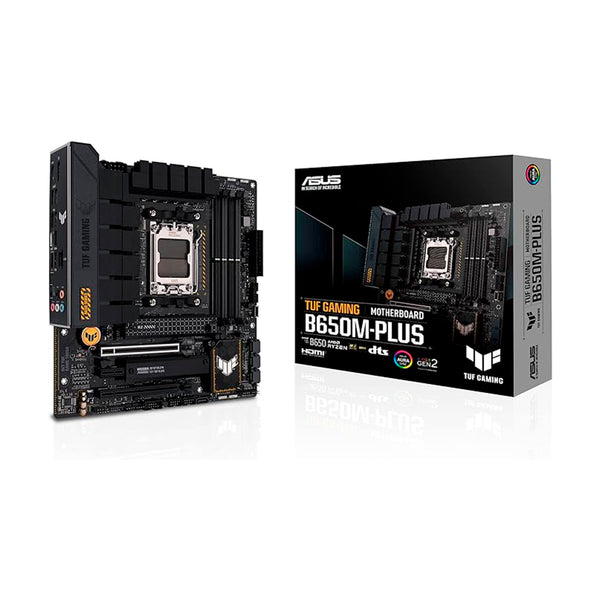 Placa Mãe Asus TUF GAMING B650M-PLUS (AM5/DD5/HDMI/DisplayPort/M.2/USB 3.2/RGB)