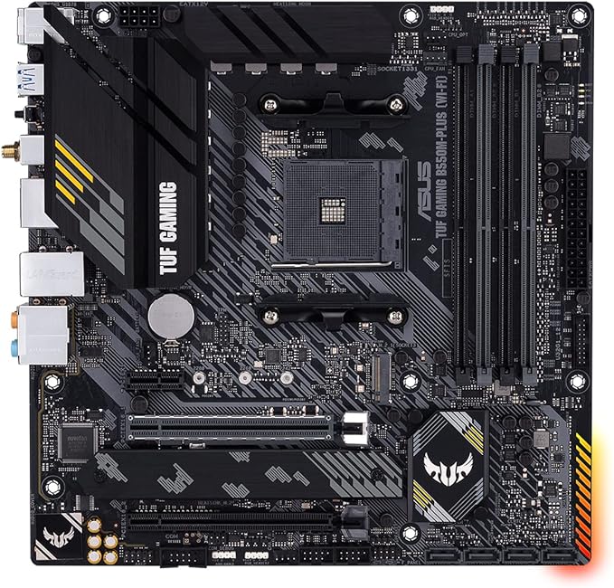 ASUS TUF GAMING B550M PLUS AMD B550 AM4 Micro ATX DDR4-SDRAM Placa-mãe