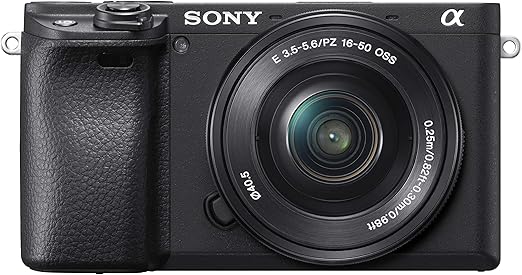 Sony Câmera Mirrorless Alpha A6400: Câmera Digital Compact Aps-C Intercambiáveis Com Foco Automático De Olhos Em Tempo Real, Vídeo 4K, Tela Flip & 16-50Mm Lente E Câmeras Compatíveis Com Montagem