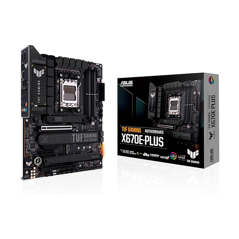 Placa Mãe Asus TUF GAMING X670E-PLUS (AM5/DDR5/4x M.2 /PCIe 5.0/USB3.2)