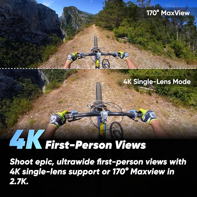 Insta360 X3 - Câmara de ação 360 resistente à água, sensor de 1/2", 5,7 K 360, fotos 72 MP, estabilização, ecrã táctil de 2,29 , edição por IA, Live Streaming, webcam, controlo por voz Preto