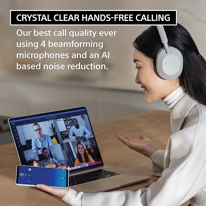 Sony WH-1000X M5 Os melhores fones de ouvido sem fio com cancelamento de ruído, otimizador automático NC, bateria de 30 horas, controle de voz Alexa, preto