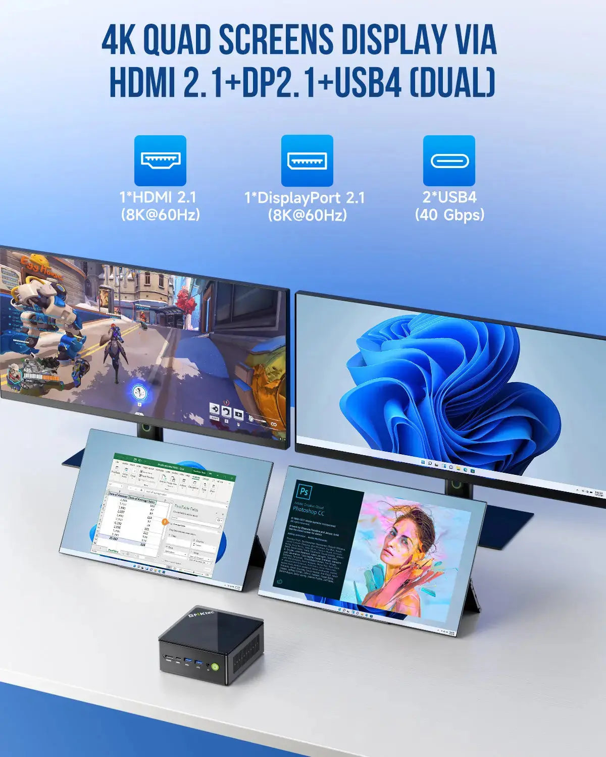 GMKtec K8 Plus Mini PC AMD Ryzen™ 7 8845HS