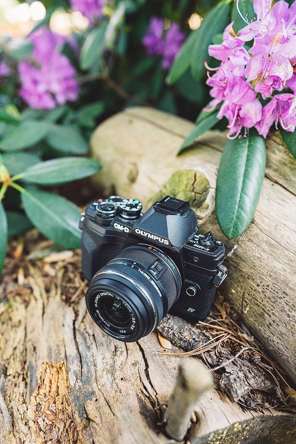 **Câmera OM SYSTEM Olympus OM-D E-M10 Mark IV (Cor Preta) com Lente Olympus M.Zuiko Digital 14-42mm F3.5-5.6 II R**