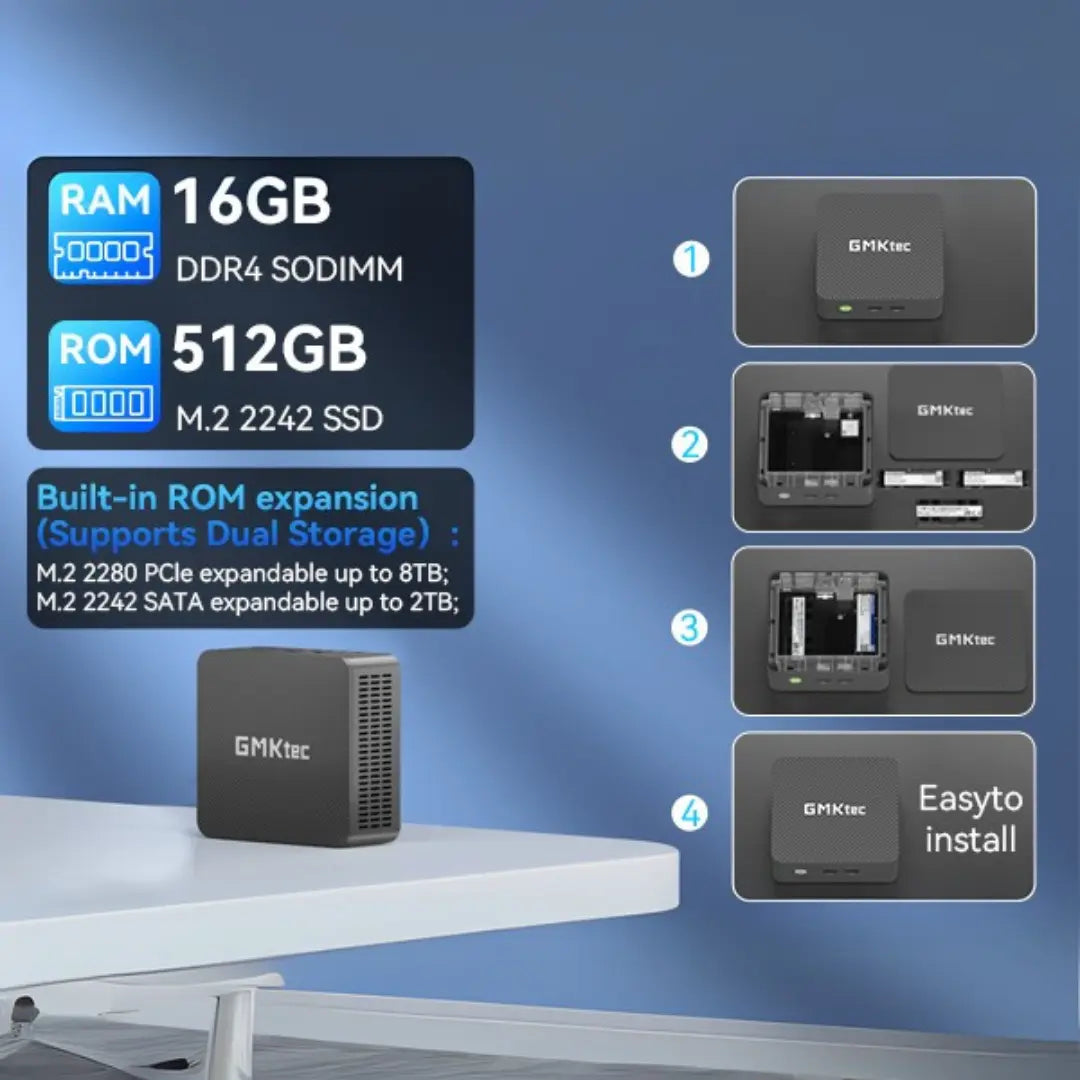 Mini PC de escritório GMKtec NucBox G3S Intel® Alder Lake N95