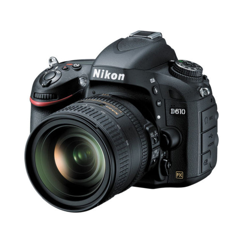 Câmera DSLR Nikon D610 | Full-Frame com Sensor CMOS de 24,3MP no formato FX | Combo com Lentes 24-85/24-120mm ED VR